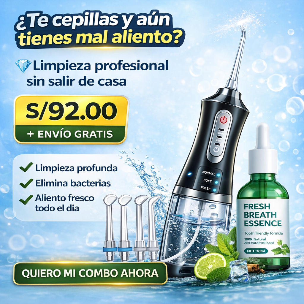 Irrig4dor Bucal + 🎁 Gotas con Esencia Naturales