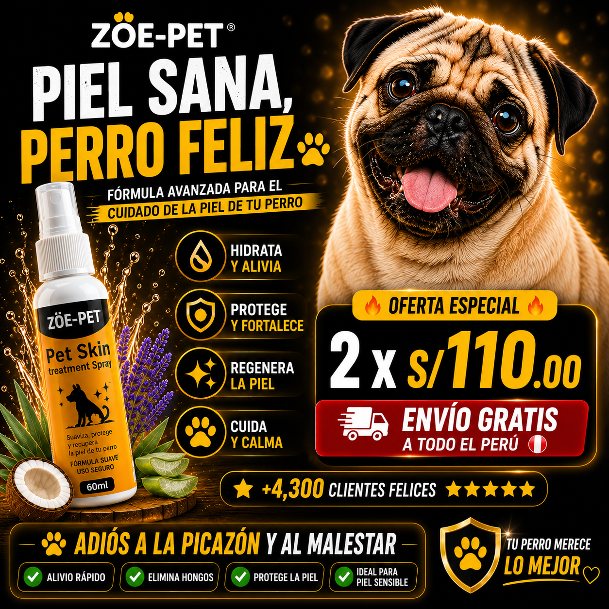 SPRAY CUIDADO DE TU MASCOTA 🐕
