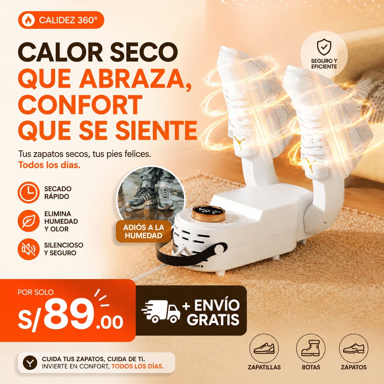 SECADOR DE ZAPATILLAS