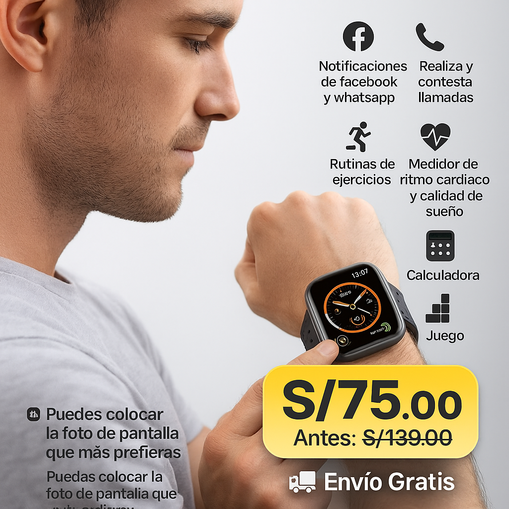 Smartwach T900 - Reloj Inteligente