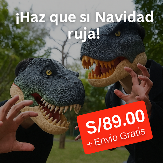 JUGUETE DINOSAURIO REX CON SONIDO - OJOS LED