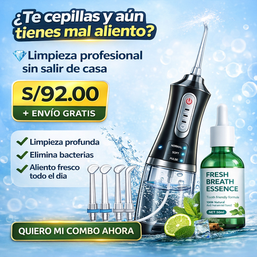 Irrig4dor Bucal + 🎁 Gotas con Esencia Naturales