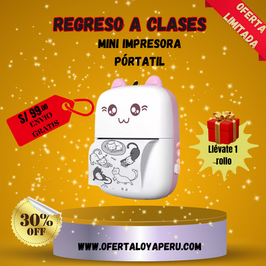 MINI IMPRESORA PÓRTATIL + ENVIO GRATIS